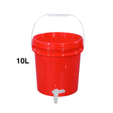 Maxbell Water Storage Carrier 10L with Faucet Water Jug for Drinking Outdoor Tea Set Red