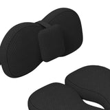Maxbell Seat Cushion and Support Pillow Combo Soft Seat Hip Pad for Home Living Room Black