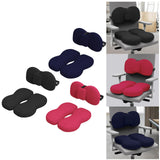 Maxbell Seat Cushion and Support Pillow Combo Soft Seat Hip Pad for Home Living Room Black