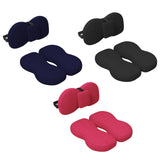 Maxbell Seat Cushion and Support Pillow Combo Soft Seat Hip Pad for Home Living Room Black