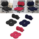 Maxbell Seat Cushion and Support Pillow Combo Soft Seat Hip Pad for Home Living Room Black