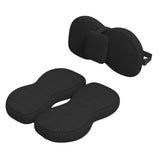 Maxbell Seat Cushion and Support Pillow Combo Soft Seat Hip Pad for Home Living Room Black