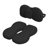Maxbell Seat Cushion and Support Pillow Combo Soft Seat Hip Pad for Home Living Room Black