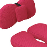 Maxbell Seat Cushion and Support Pillow Combo Soft Seat Hip Pad for Home Living Room Red