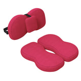 Maxbell Seat Cushion and Support Pillow Combo Soft Seat Hip Pad for Home Living Room Red