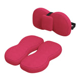 Maxbell Seat Cushion and Support Pillow Combo Soft Seat Hip Pad for Home Living Room Red