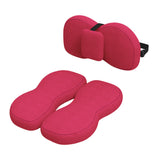 Maxbell Seat Cushion and Support Pillow Combo Soft Seat Hip Pad for Home Living Room Red