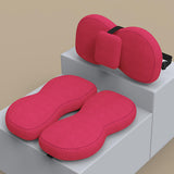 Maxbell Seat Cushion and Support Pillow Combo Soft Seat Hip Pad for Home Living Room Red