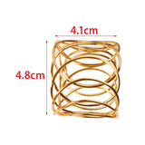 Maxbell 2 Pieces Napkin Holder Rings Decorative for Anniversary Dining Table Banquet
