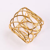 Maxbell 2 Pieces Napkin Holder Rings Decorative for Anniversary Dining Table Banquet