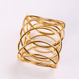 Maxbell 2 Pieces Napkin Holder Rings Decorative for Anniversary Dining Table Banquet