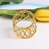 Maxbell 2 Pieces Napkin Holder Rings Decorative for Anniversary Dining Table Banquet