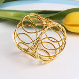 Maxbell 2 Pieces Napkin Holder Rings Decorative for Anniversary Dining Table Banquet