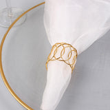 Maxbell 2 Pieces Napkin Holder Rings Decorative for Anniversary Dining Table Banquet