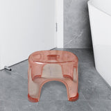 Maxbell Step Stool Multifunctional Portable Non Slip Stable Small Stool for Bathroom Pink