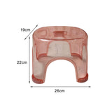 Maxbell Step Stool Multifunctional Portable Non Slip Stable Small Stool for Bathroom Pink