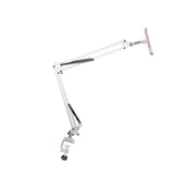 Maxbell Phone/Tablet Holder Mount Adjustable Universal Hands Free Long Arm Clip on 130cm for Bed White