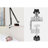Maxbell Phone/Tablet Holder Mount Adjustable Universal Hands Free Long Arm Clip on 100cm for Bed Black