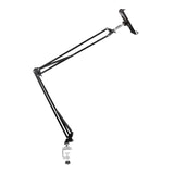 Maxbell Phone/Tablet Holder Mount Adjustable Universal Hands Free Long Arm Clip on 100cm for Bed Black