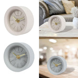 Maxbell Desk Clock Keeping Accurate Time Bedside Clock for Living Room Office Indoor Brown