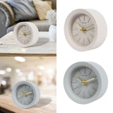 Maxbell Desk Clock Keeping Accurate Time Bedside Clock for Living Room Office Indoor Brown