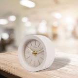 Maxbell Desk Clock Keeping Accurate Time Bedside Clock for Living Room Office Indoor Brown