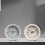 Maxbell Desk Clock Keeping Accurate Time Bedside Clock for Living Room Office Indoor Gray