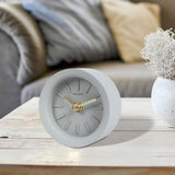 Maxbell Desk Clock Keeping Accurate Time Bedside Clock for Living Room Office Indoor Gray