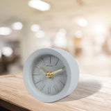 Maxbell Desk Clock Keeping Accurate Time Bedside Clock for Living Room Office Indoor Gray