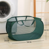 Maxbell Popup Laundry Basket Collapsible Laundry Basket for Living Room Dorm Bedroom Green