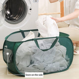 Maxbell Popup Laundry Basket Collapsible Laundry Basket for Living Room Dorm Bedroom Green