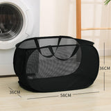 Maxbell Popup Laundry Basket Collapsible Laundry Basket for Living Room Dorm Bedroom Black