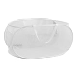 Maxbell Popup Laundry Basket Collapsible Laundry Basket for Living Room Dorm Bedroom White