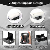 Maxbell Cup Cradle with Slot 2 Angle Cup Holder for Glass Bottle Tumblers Crafts Use Black