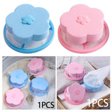 Maxbell Floating Hair Filtering Mesh Washer Hair Catchers for Laundry Washing Machine Blue