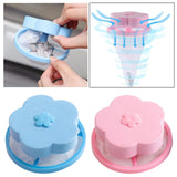 Maxbell Floating Hair Filtering Mesh Washer Hair Catchers for Laundry Washing Machine Blue