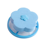 Maxbell Floating Hair Filtering Mesh Washer Hair Catchers for Laundry Washing Machine Blue