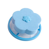 Maxbell Floating Hair Filtering Mesh Washer Hair Catchers for Laundry Washing Machine Blue