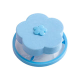 Maxbell Floating Hair Filtering Mesh Washer Hair Catchers for Laundry Washing Machine Blue