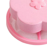 Maxbell Floating Hair Filtering Mesh Washer Hair Catchers for Laundry Washing Machine Pink