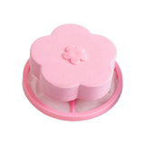 Maxbell Floating Hair Filtering Mesh Washer Hair Catchers for Laundry Washing Machine Pink