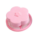 Maxbell Floating Hair Filtering Mesh Washer Hair Catchers for Laundry Washing Machine Pink