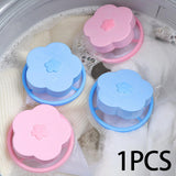 Maxbell Floating Hair Filtering Mesh Washer Hair Catchers for Laundry Washing Machine Pink
