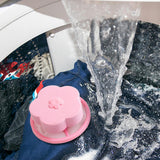 Maxbell Floating Hair Filtering Mesh Washer Hair Catchers for Laundry Washing Machine Pink