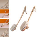 Maxbell Bath Brush Back Scrubber for Facial Cleansing Brush Bathing Exfoliating Curved Handle