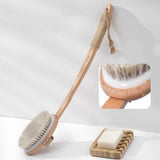 Maxbell Bath Brush Back Scrubber for Facial Cleansing Brush Bathing Exfoliating Curved Handle