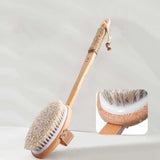 Maxbell Bath Brush Back Scrubber for Facial Cleansing Brush Bathing Exfoliating Straight Handle