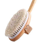 Maxbell Bath Brush Back Scrubber for Facial Cleansing Brush Bathing Exfoliating Straight Handle