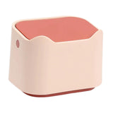 Maxbell Small Desktop Trash Can 2L Tiny Garbage Bin for Study, Coffee Table, Office, red