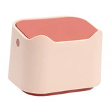 Maxbell Small Desktop Trash Can 2L Tiny Garbage Bin for Study, Coffee Table, Office, red